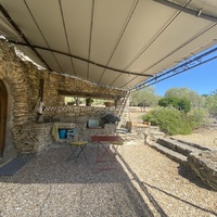 Luberon, borie for rent with pool in the garrigue and olive trees