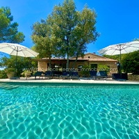 Stone villa in Gordes for rent multisport field swimming pool