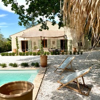 Luberon rental, villa with swimming pool in Oppède for 8 people
