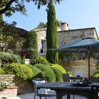 Cabrières-d'Avignon, stone house with pool and nice garden for rent