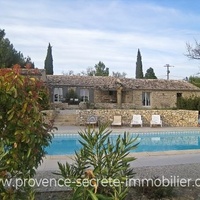 For sale Provence stone villa with views of Alpilles and Luberon